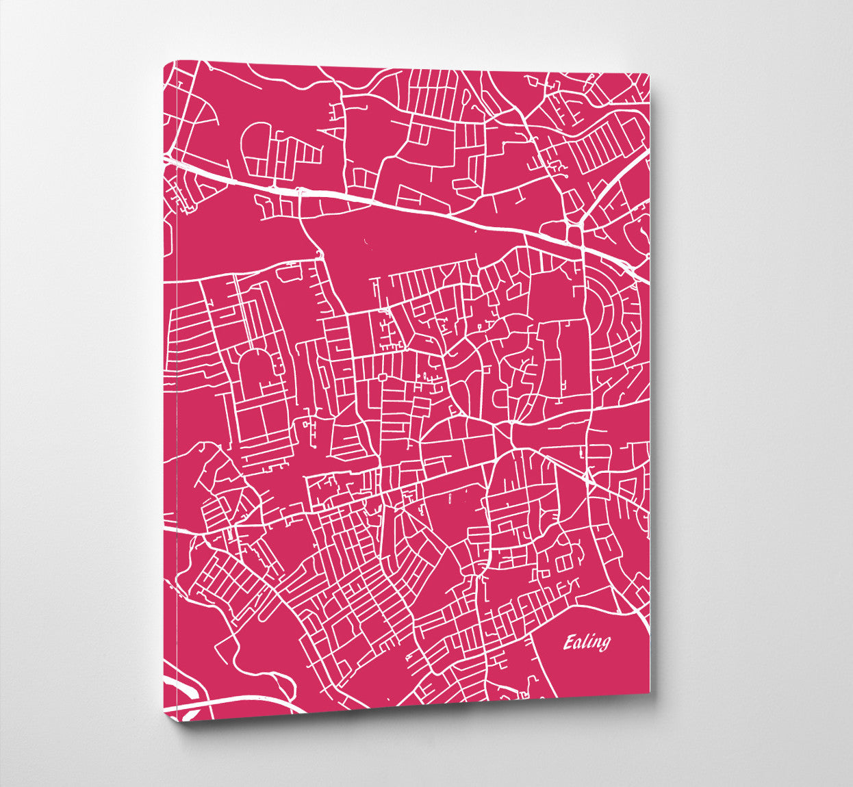 Ealing London City Street Map Print Feature Wall Art Poster 7180P
