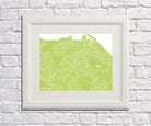 Edinburgh City Street Map Print Modern Art Poster Home Decor - OnTrendAndFab