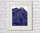 Edinburgh City Street Map Print Modern Art Poster Home Decor - OnTrendAndFab