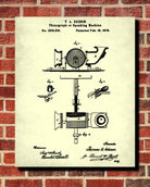 Edison Blueprint Vintage Invention Poster Phonograph Patent Print - OnTrendAndFab