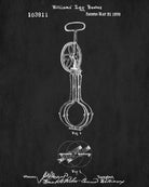 Egg Beater Patent Print Whisk Blueprint Kitchen Poster - OnTrendAndFab
