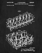 Egg Box Patent Print Packaging Blueprint Kitchen Poster