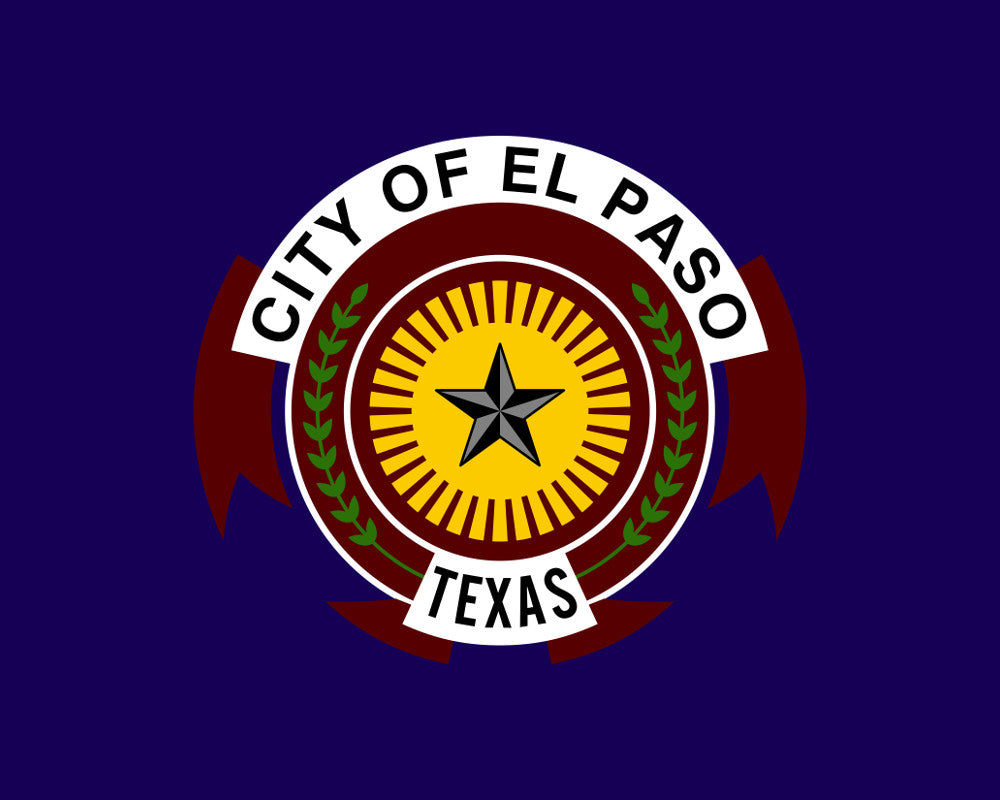 El Paso Texas City Flag Print