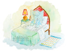 Elephant News Cute Children's Nursery Wall Art Print