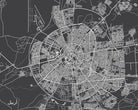 Erbil, Iraq Street Map Print Feature Wall Art Poster