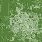 Erbil, Iraq City Street Map Print Custom Wall Map