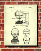 Espresso Machine Patent Print Coffee Blueprint Kitchen Cafe Poster - OnTrendAndFab