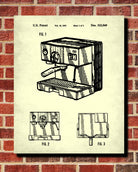 Espresso Machine Patent Print Coffee Blueprint Cafe Kitchen Poster - OnTrendAndFab