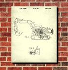 Excavator Patent Print Mining Equipment Poster Klondike Gold Rush