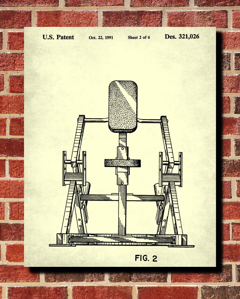 Exercise Equipment Patent Poster Gym Art Print - OnTrendAndFab