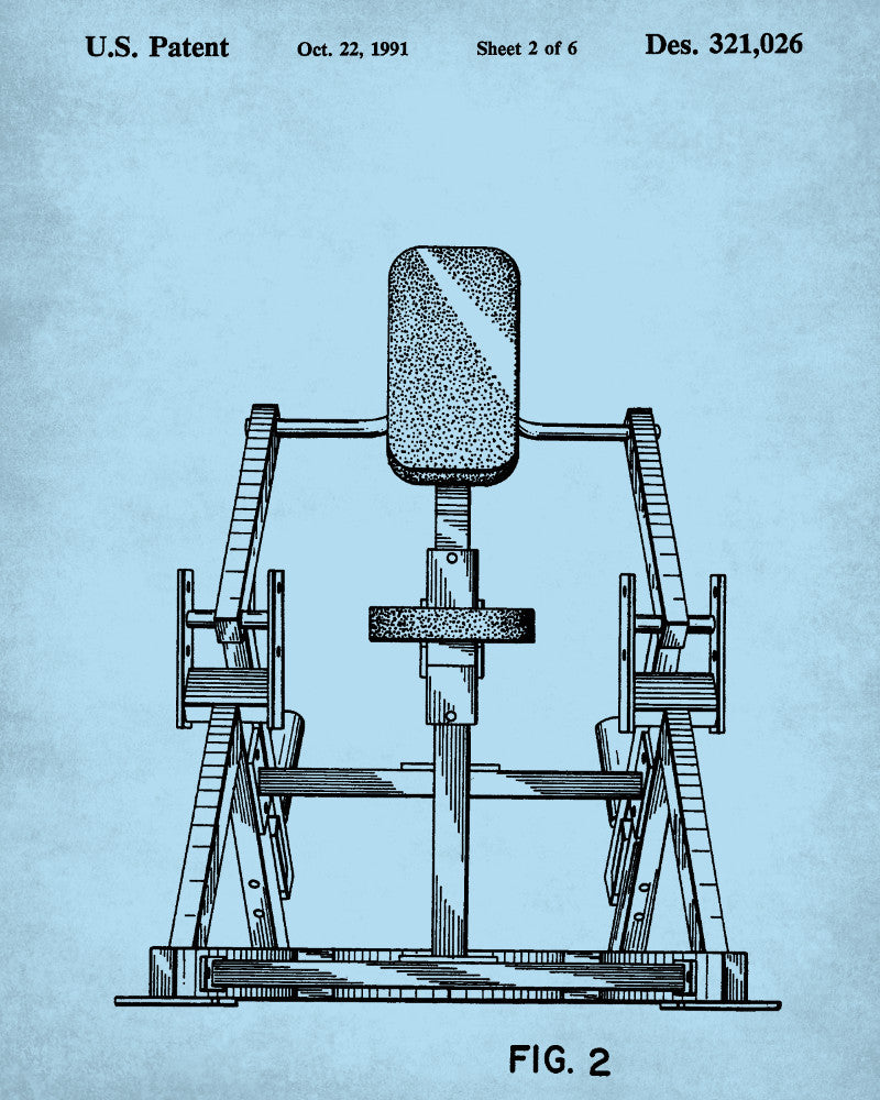 Exercise Equipment Patent Poster Gym Art Print - OnTrendAndFab