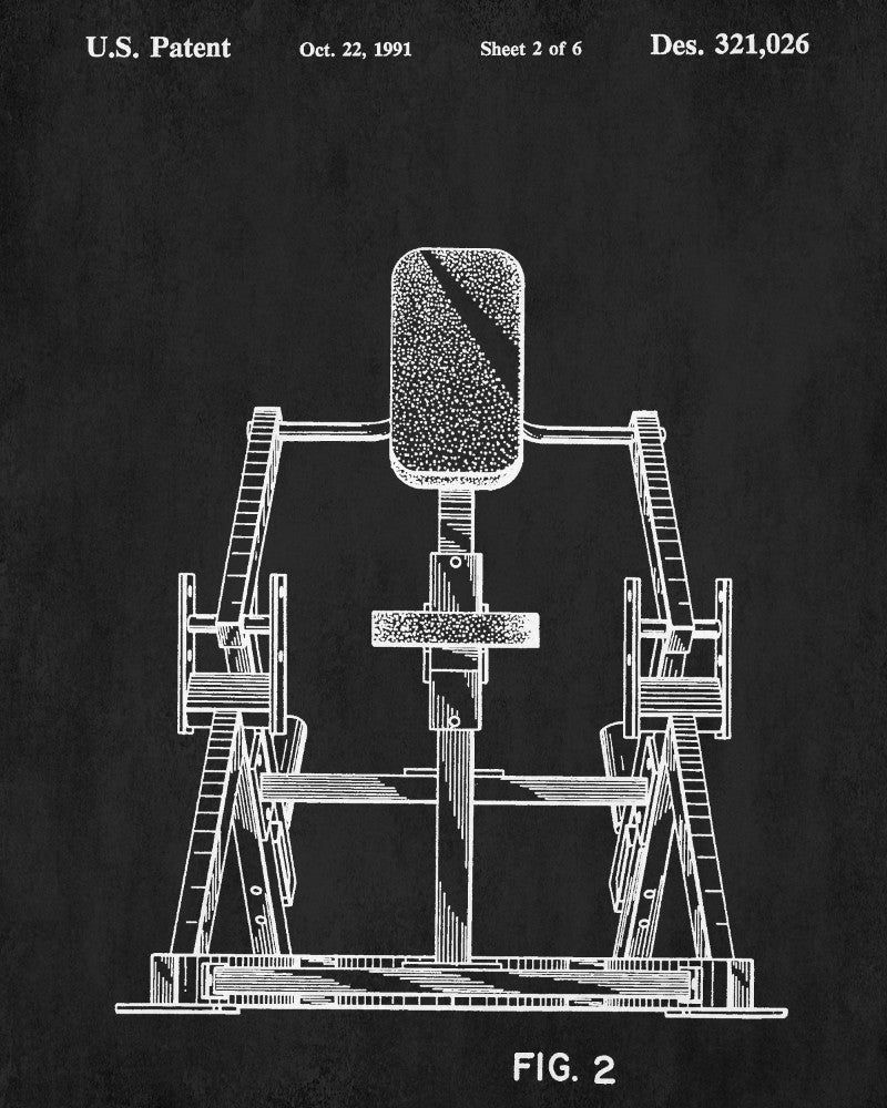Exercise Equipment Patent Poster Gym Art Print - OnTrendAndFab