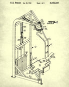 Exercise Equipment Patent Poster Gym Art Print - OnTrendAndFab