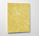 Exeter City Street Map Print Feature Wall Art Poster