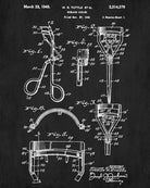 Eyelash Curler Patent Print Salon Blueprint Makeup Beauty Poster