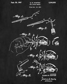 Eyeliner Patent Print Makeup Beauty Poster Salon Blueprint