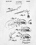 Eyeliner Patent Print Makeup Beauty Poster Salon Blueprint