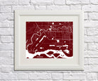 Fairbanks City Street Map Print Custom Wall Map