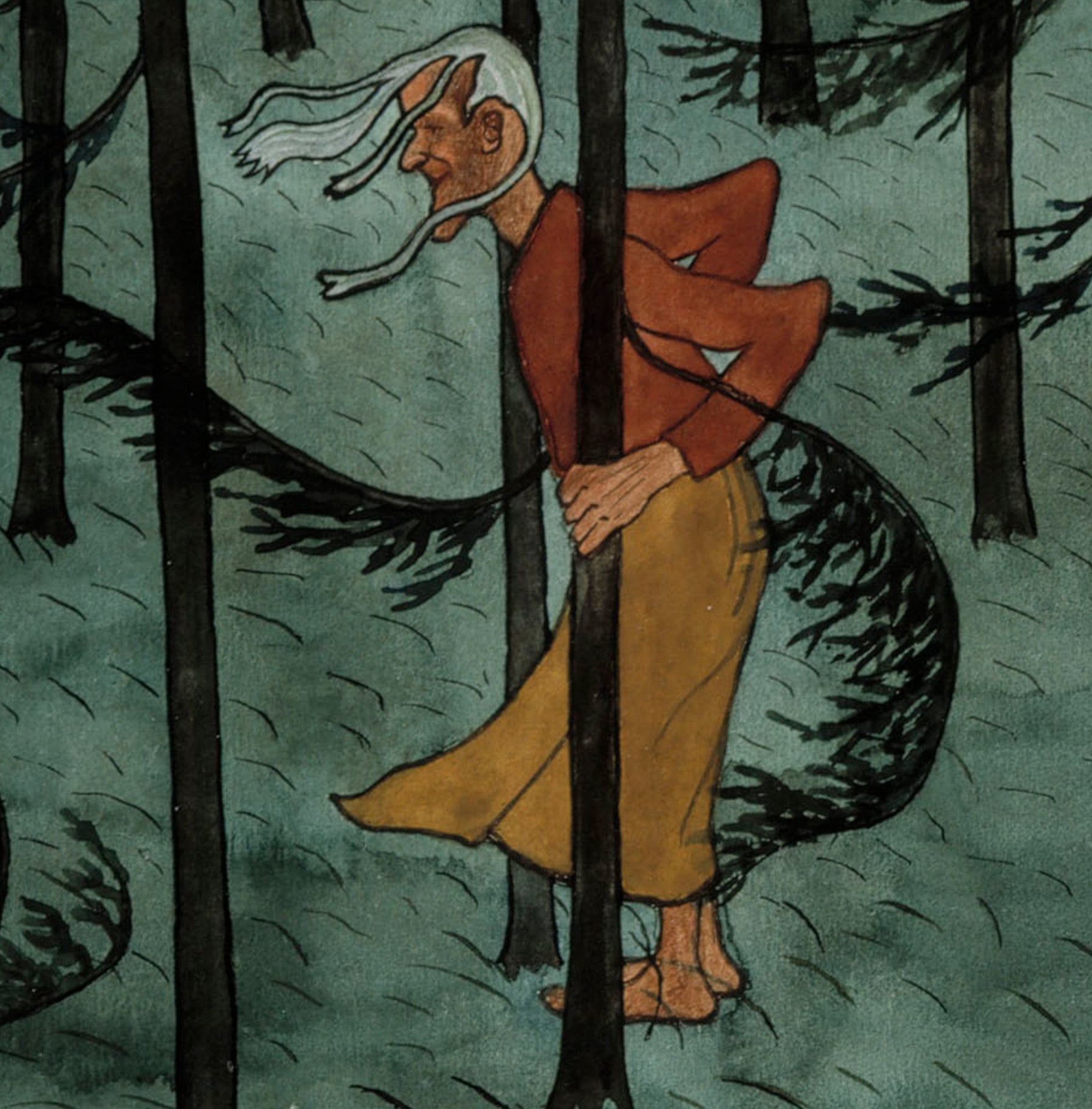 Hugo Simberg Fine Art Print, Fear in the Woods