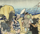 Toyohara Kunichika, Japanese Art Print : Ferry