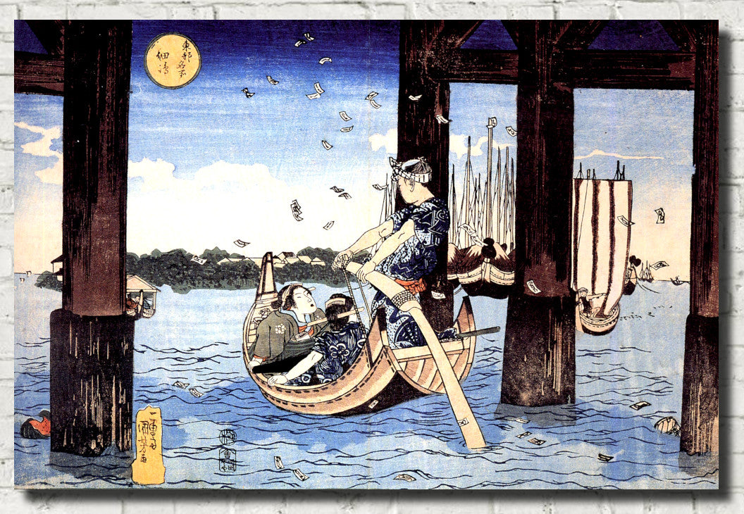 Utagawa Kuniyoshi, Japanese Fine Art Print, Ferryman