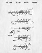 Fishing Lures Patent Print Angling Blueprint Sports Poster