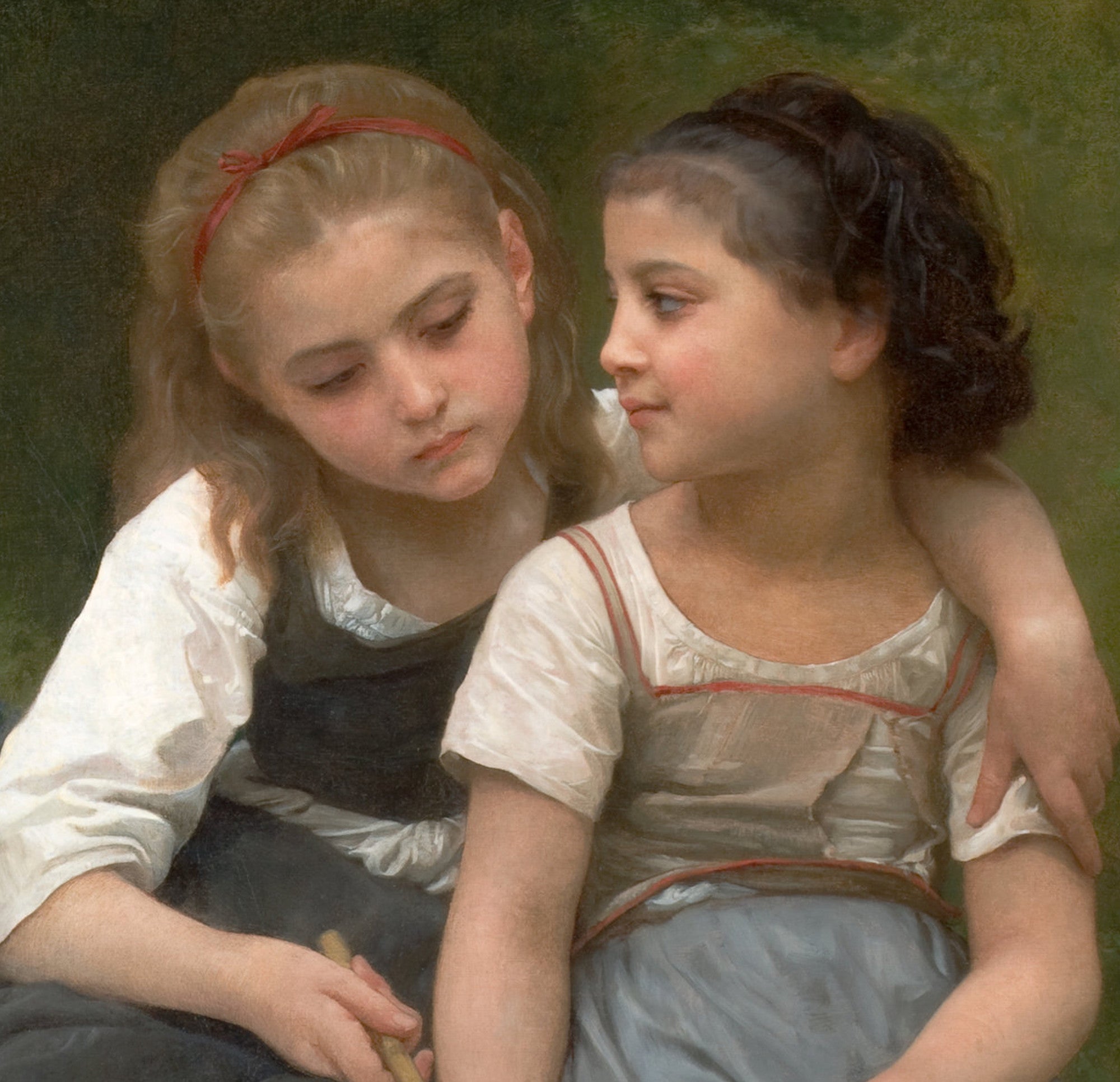 William-Adolphe Bouguereau, Fine Art Print : Fishing for Frogs