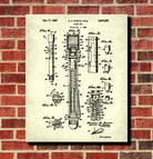 Flare Gun Patent Print Nautical Poster Sailing Decor