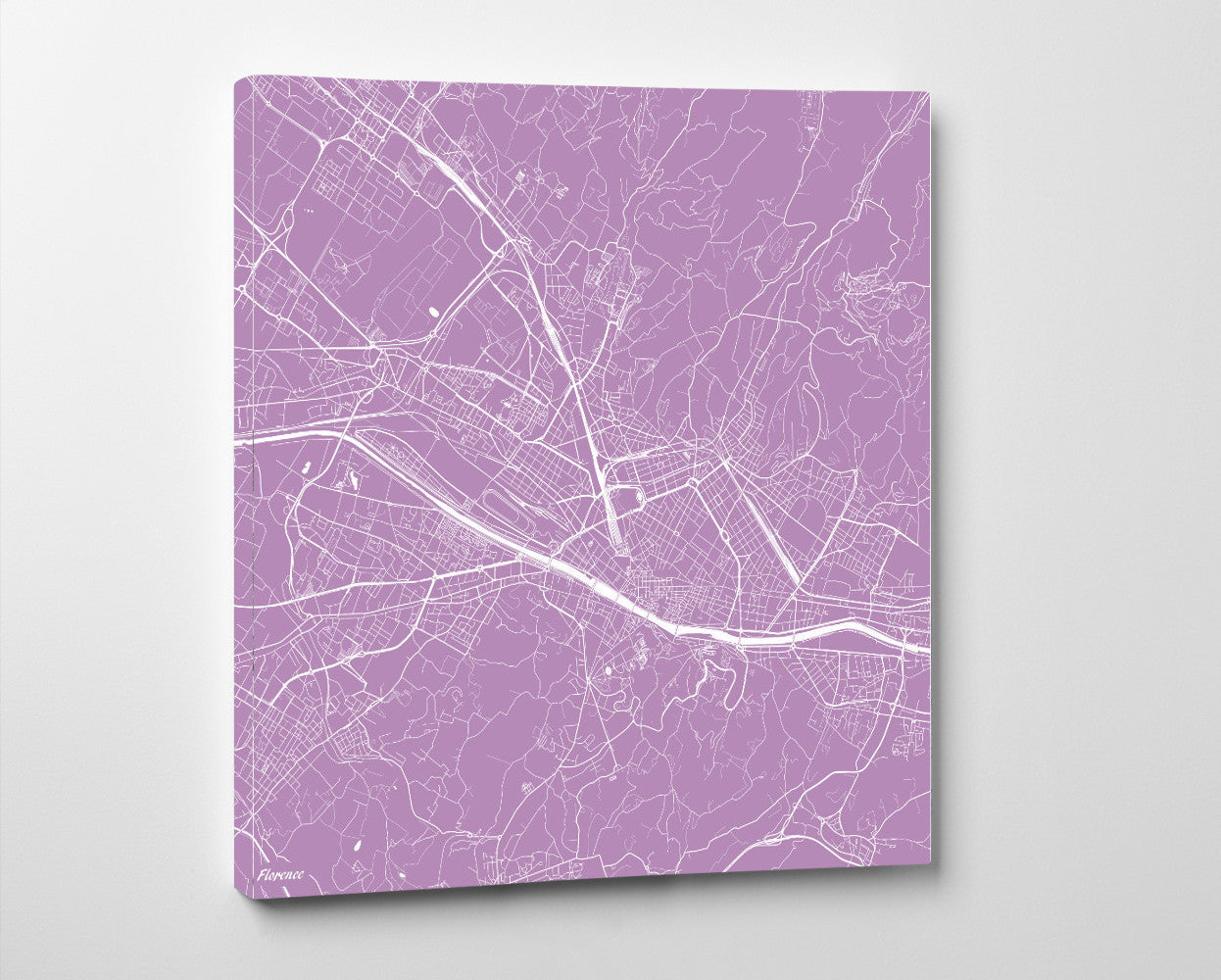 Florence, Italy City Street Map Print Custom Wall Map