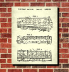 Food Truck Patent Print Motoring Blueprint Restaurant Poster