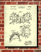 Football Pads Patent Print Sports Blueprint Man Cave Poster - OnTrendAndFab