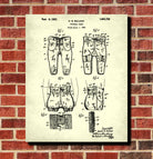Football Pants Patent Print Man Cave Poster Sport Blueprint