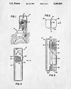 Football Patent Print Tackling Dummy Blueprint Sports Poster