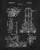 Forklift Patent Print Warehouse Lifting Equipment Office Poster