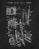 Forklift Patent Print Warehouse Equipment Office Poster