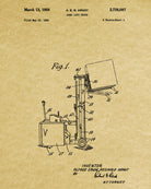 Forklift Patent Print Handling Equipment Office Poster