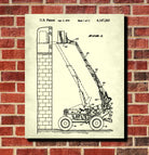 Forklift Patent Print Handling Equipment Office Poster