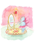 Elephant Fashion Cute Children's Nursery Wall Art Print