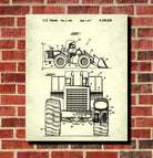 Front Loader Patent Print Mining Poster Klondike Gold Rush