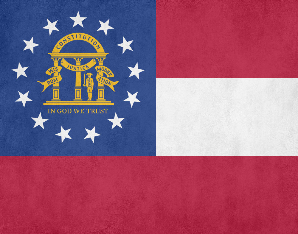 Georgia State Flag Print