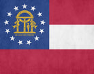 Georgia State Flag Print