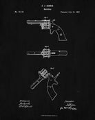 Gibson Revolver Patent Print Handgun Blueprint Shooting Poster - OnTrendAndFab