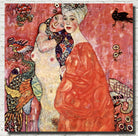 Gustav Klimt Fine Art Print, Girlfriends, Nude
