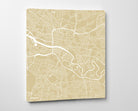 Glasgow City Street Map Print Modern Art Poster Home Decor - OnTrendAndFab