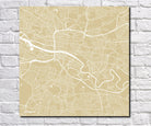Glasgow City Street Map Print Modern Art Poster Home Decor - OnTrendAndFab