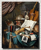 Evert Collier Fine Art Print, Vanitas Still Life with Casket of Jewels