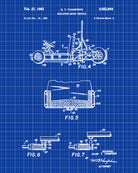 Go Kart Patent Print Racing Wall Art Track Car Poster