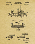 Go Kart Patent Print Racing Wall Art Track Car Poster