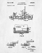 Go Kart Patent Print Racing Wall Art Track Car Poster