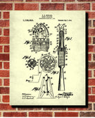 Goddard Rocket Patent Print Astronaut Blueprint Spaceship Poster - OnTrendAndFab